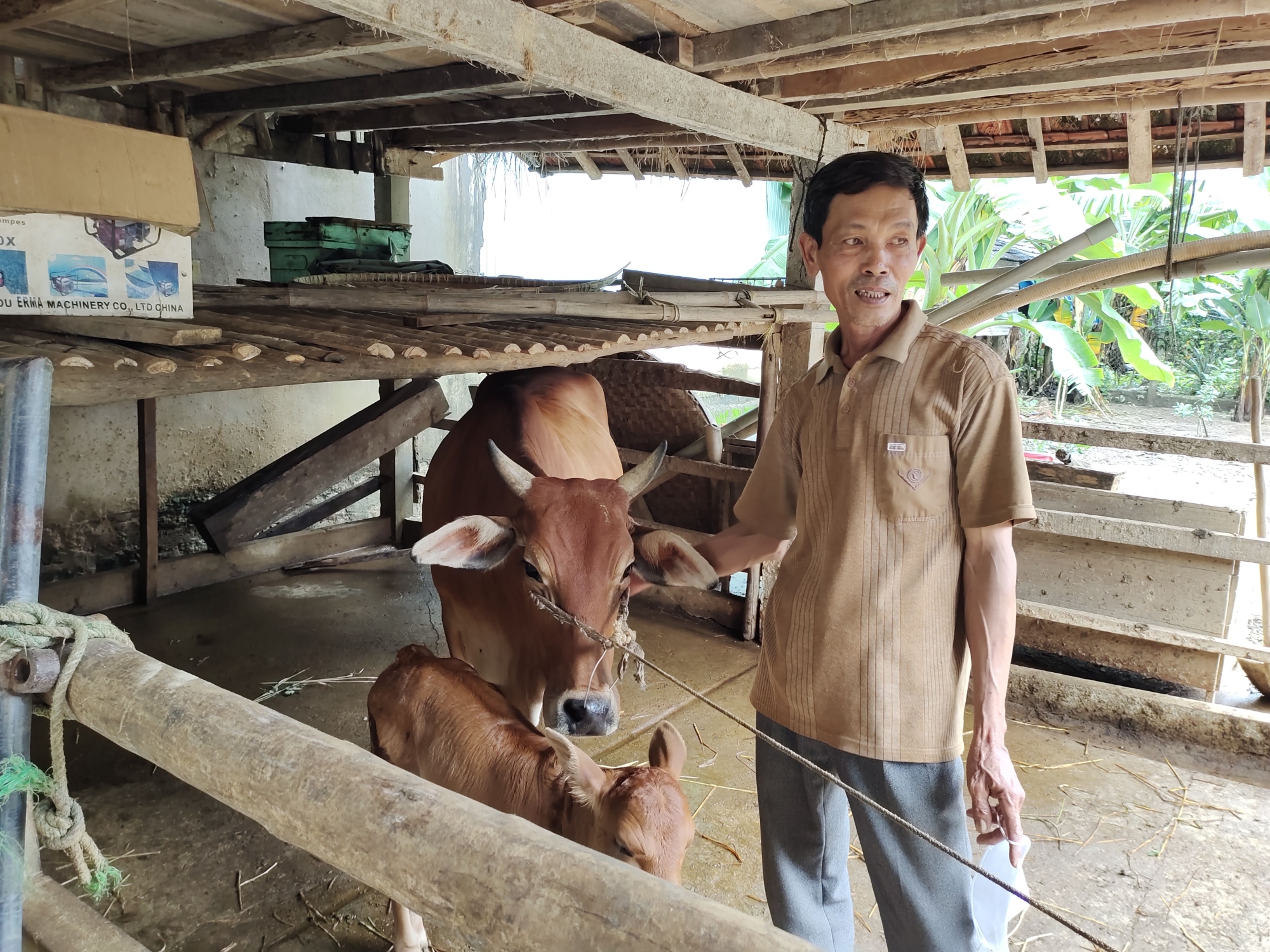 Ngoài tích cực trong công tác Hội, ông Trần Văn Mót, Chi Hội trưởng nông dân thôn Vạn Khánh, xã An Hòa còn gương mẫu trong phát triển kinh tế gia đình.